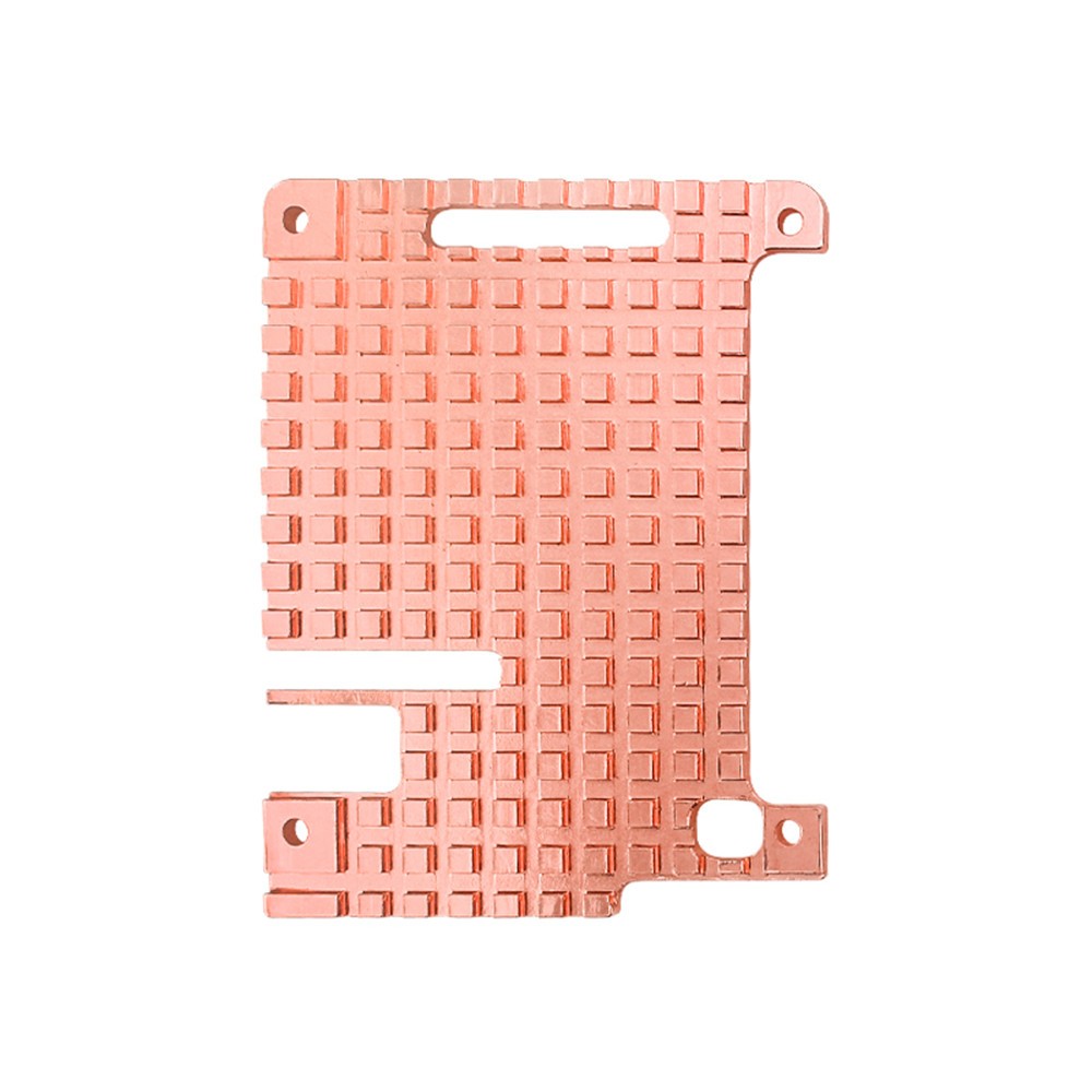Thin Pure Copper Heatsink Protective Passive Cooling Case For Raspberry Pi 4B