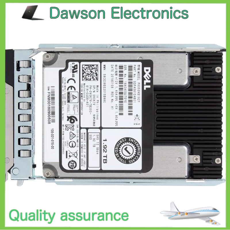 NEW Dell/Toshiba 1.92TB 2.5″ SAS 12G PowerEdge R740 R840 R540 R640 Server SSD