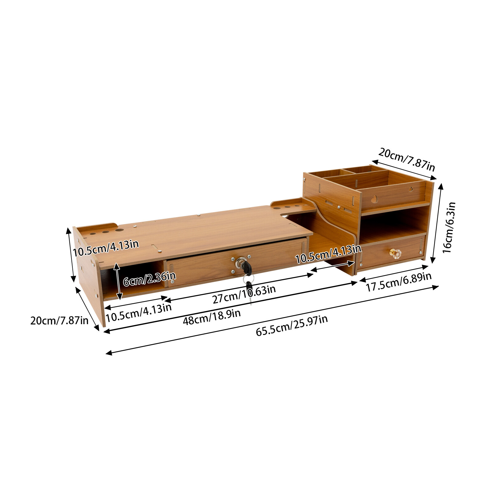 Tabletop Monitor Stand Rectangle Monitor Riser Computer Monitor Booster Stand