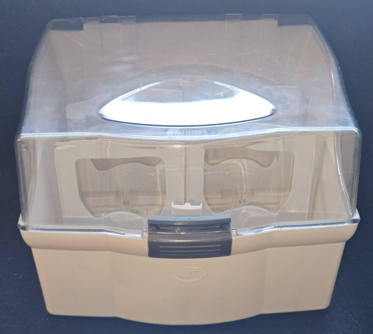 VTG 1980’s Fellowes 3.5″ Computer Floppy Disk Plastic Storage Box Case. Good!