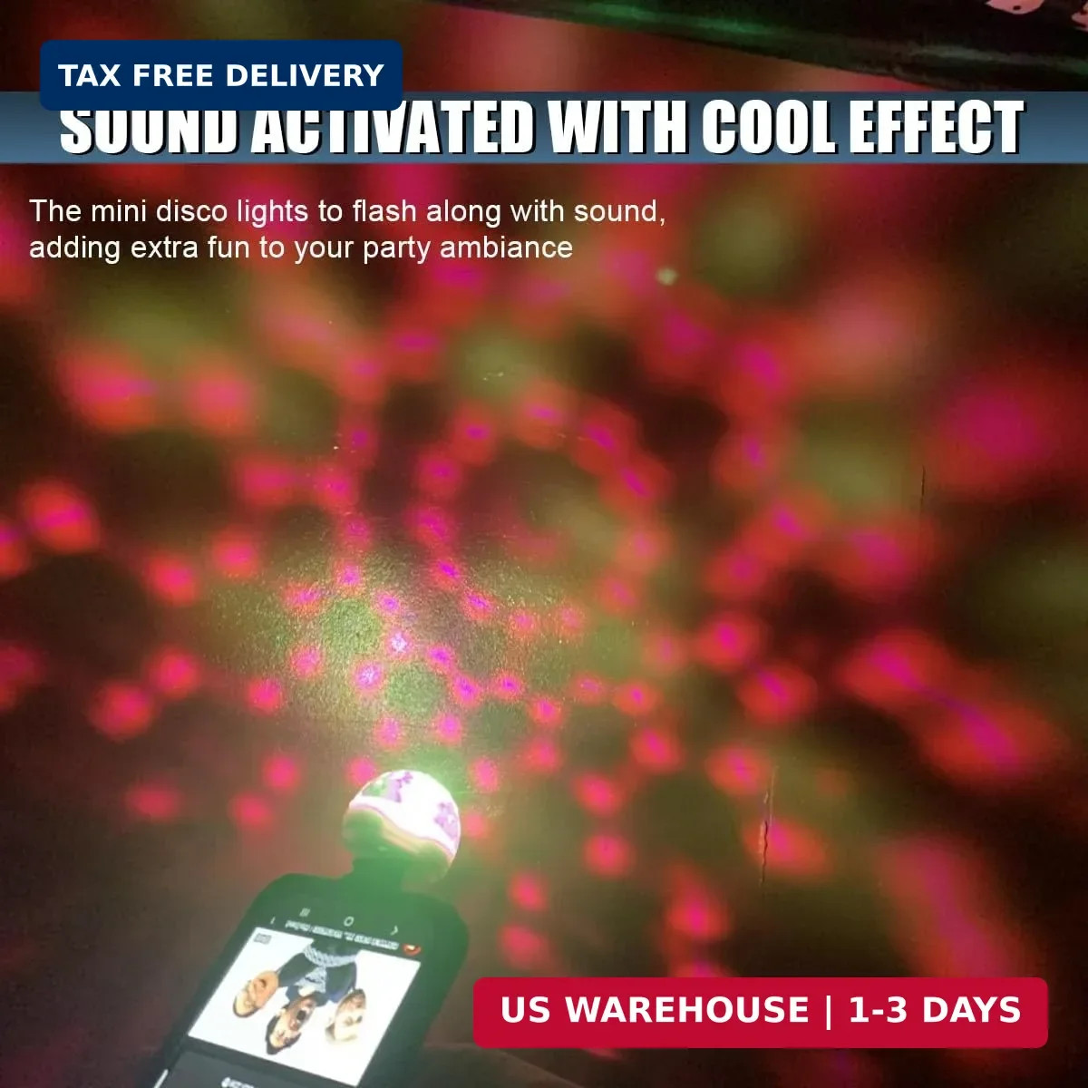 USB LED Car Interior Atmosphere Lamp – Portable Plug-in Mini RGB Ambient Light,