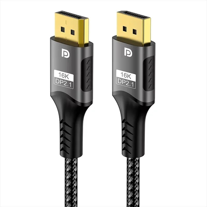 16K DisplayPort 2.1 Cable 80Gbps, HDMI to DP Video Cable Laptop, Monitor, Gaming