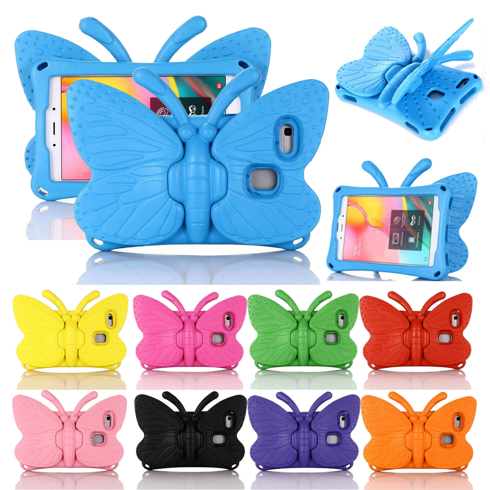 Fr Samsung Galaxy Tab A7 Lite 8.7″ T220 T225 Kids Butterfly Handle Foam EVA Case