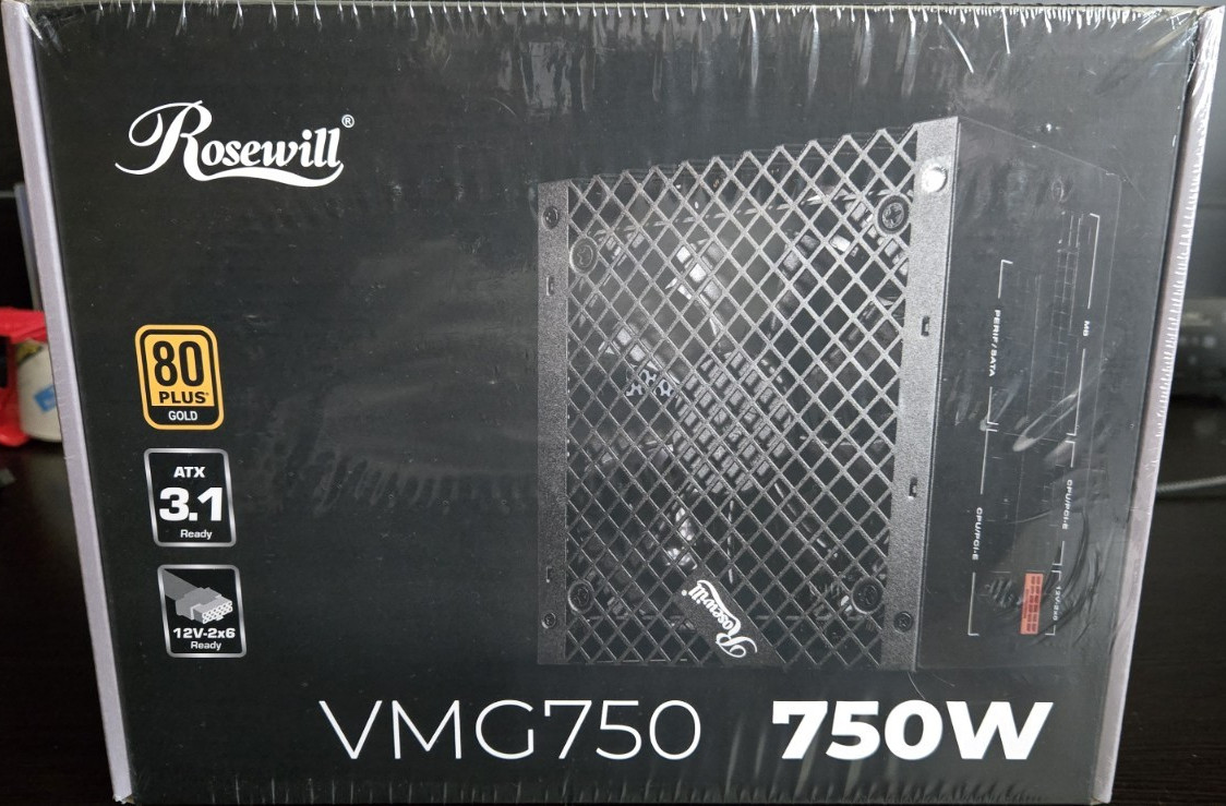 New Rosewill VMG750 750W 80+ Gold Fully Modular PSU PCIe 5.1 12V-2×6
