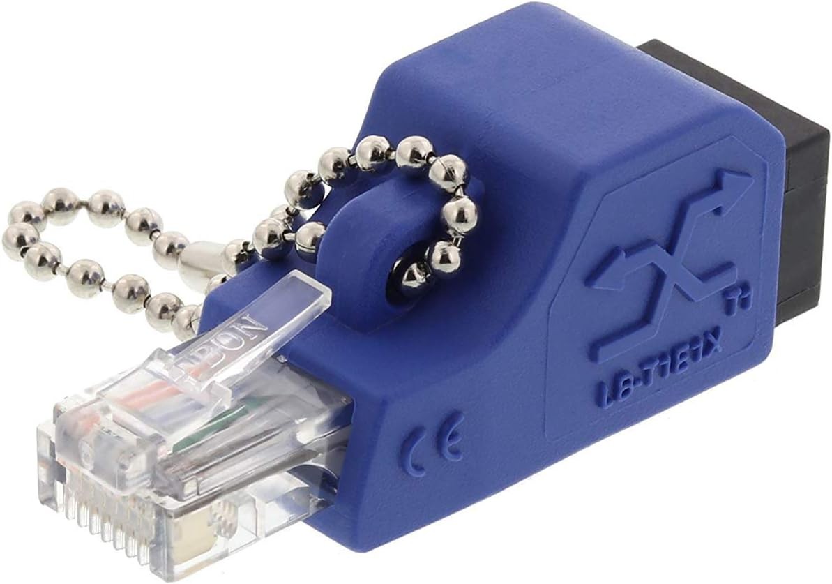 Networx T1 / E1 / PRI Crossover Adapter – RJ45 Male to Female – Converts Etherne