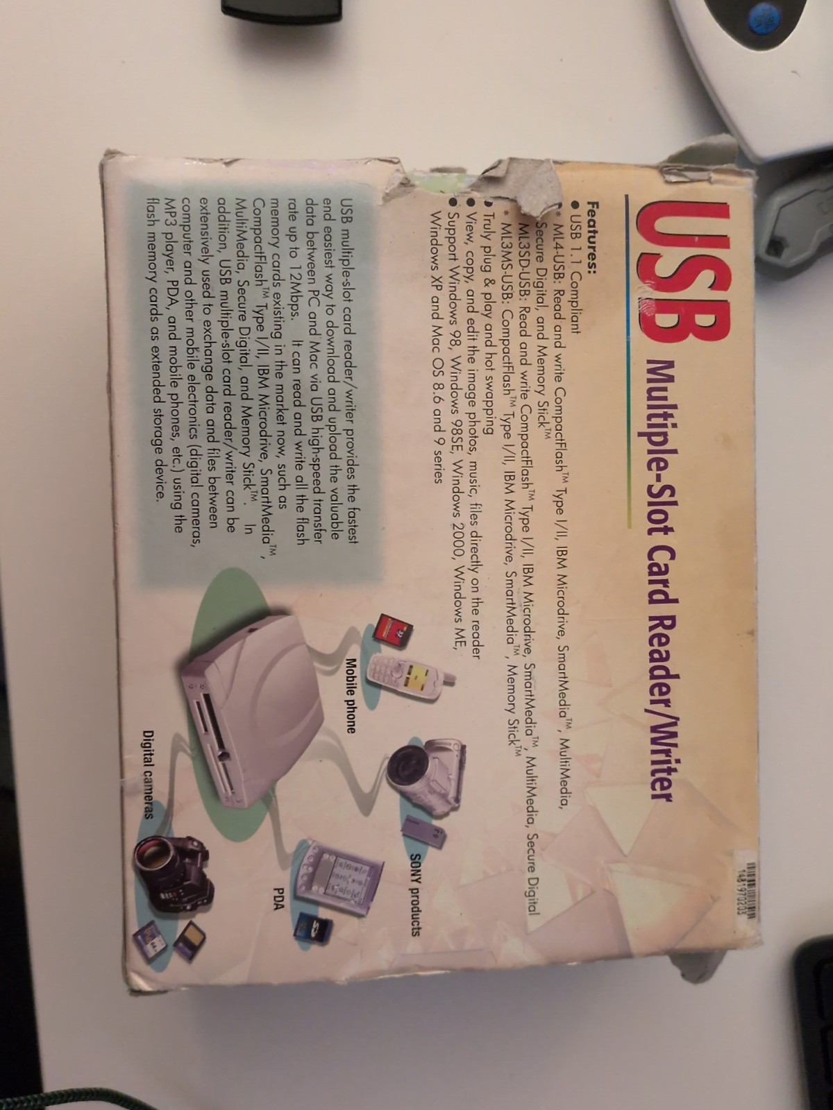 USB Multiple Slot Card Reader & Writer Flash Card Reader ML3SD-USB Fast Shipping