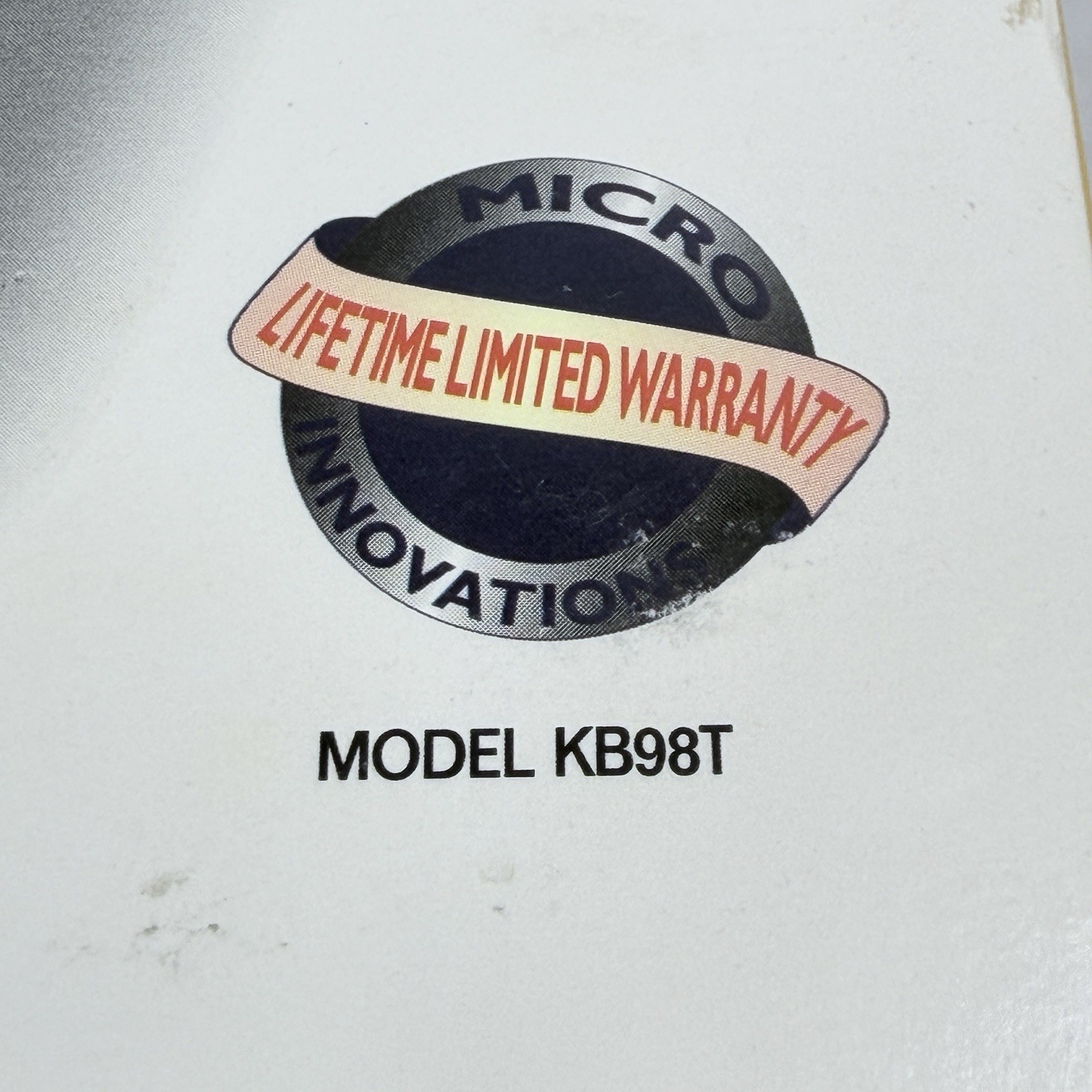 RARE Micro Innovations Wave What Do You Find Keyboard Micro Touch KB98T Built-In