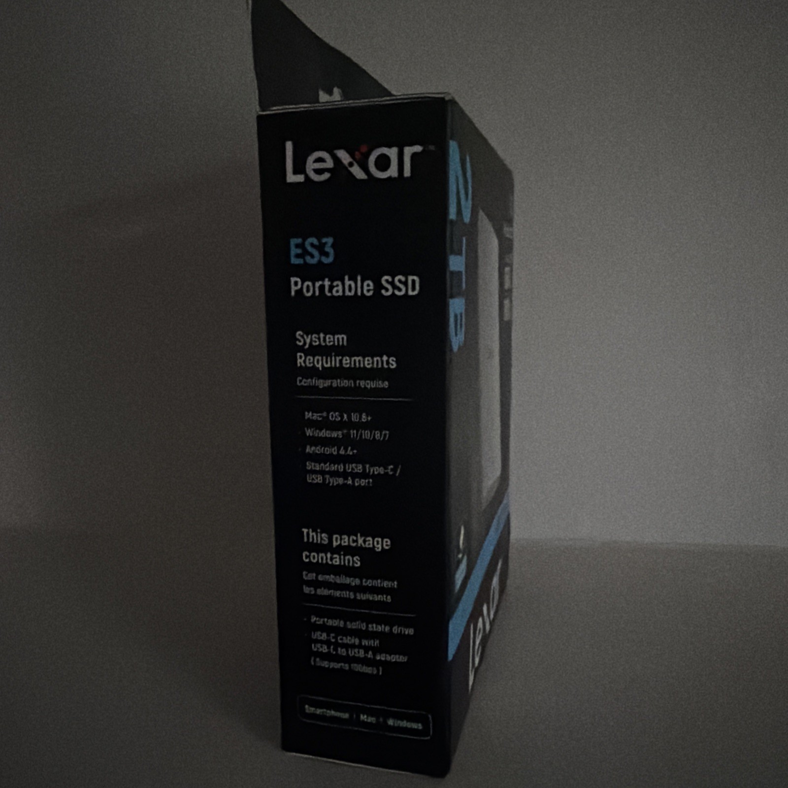 Lexar ES3 2TB External SSD USB 3.2 Gen2 Portable SSD PSSD Up to 1050MB/s