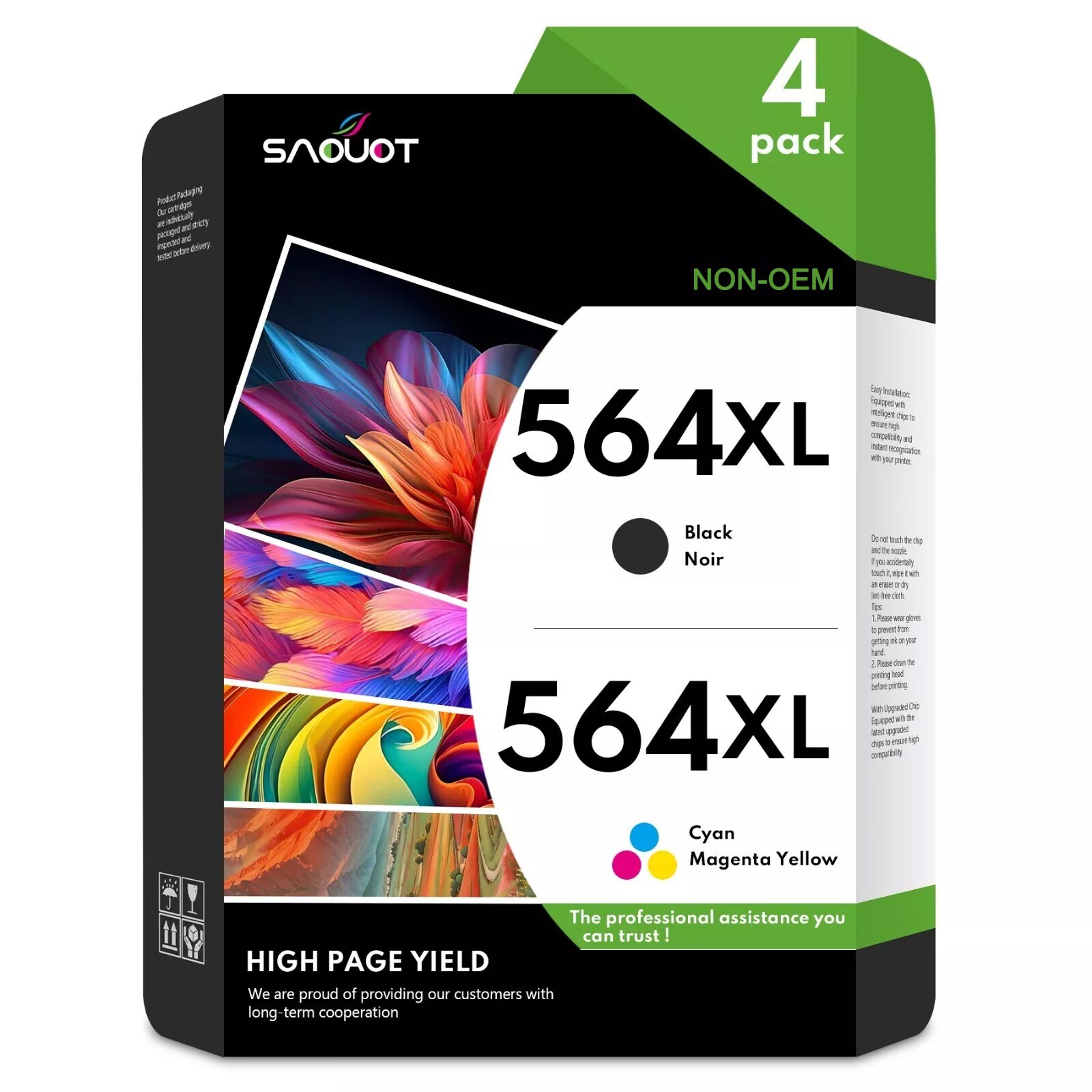 564 XL Ink Cartridge Replacement for HP 564XL Deskjet 3520 Photosmart 5515