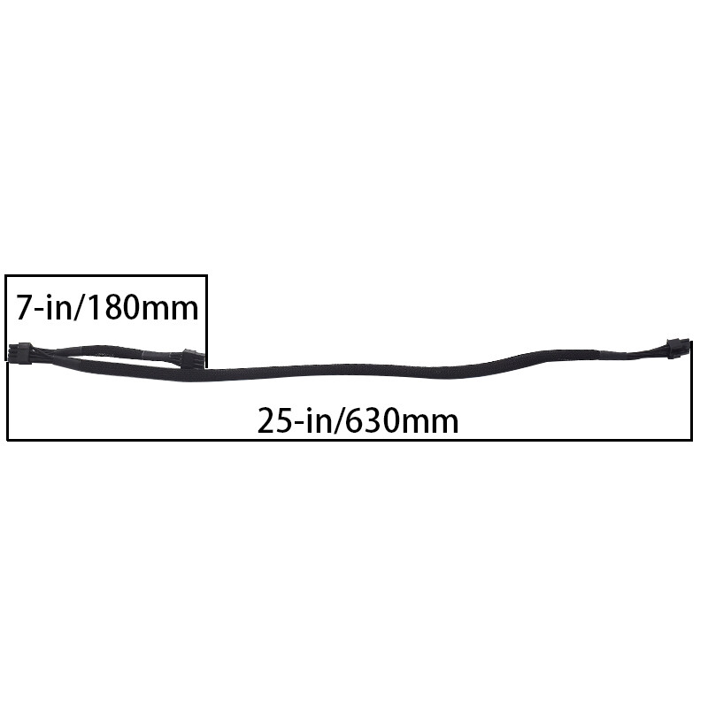 8Pin To Dual 8Pin (6+2 ) PCIe VGA Power Cable For Super Flower PSUs