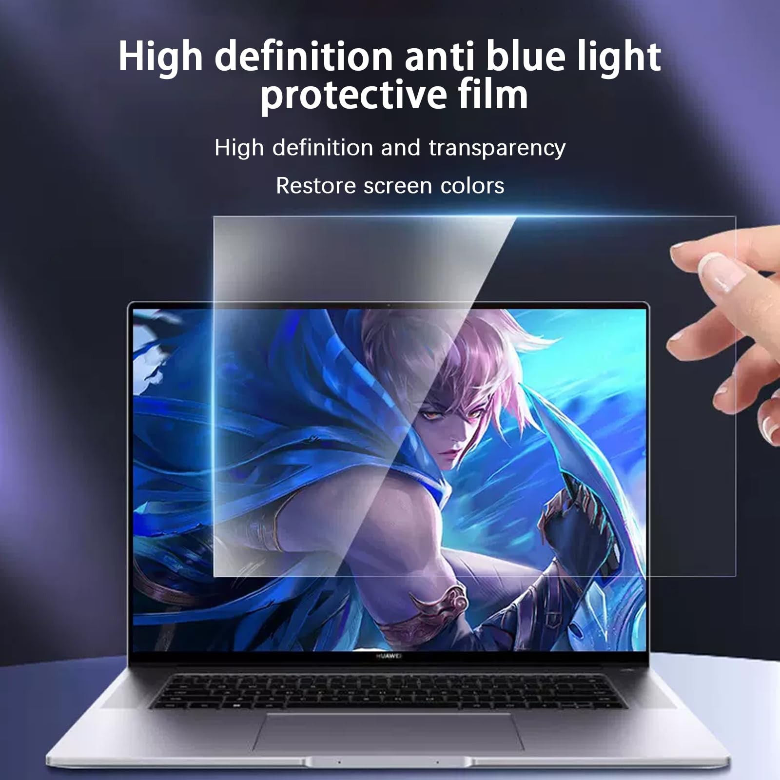15.6 Inch Anti Blue Light Screen Protector and Anti Glare Filter, Eye Protect…