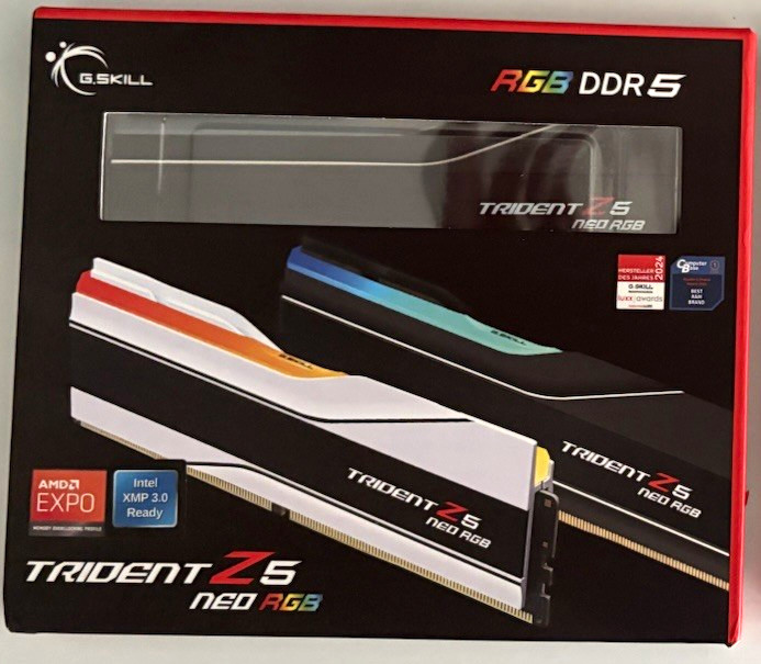 G.SKILL Trident Z5 Neo RGB DDR5-6000 64GB (2x32GB) UDIMM EXPO/XMP