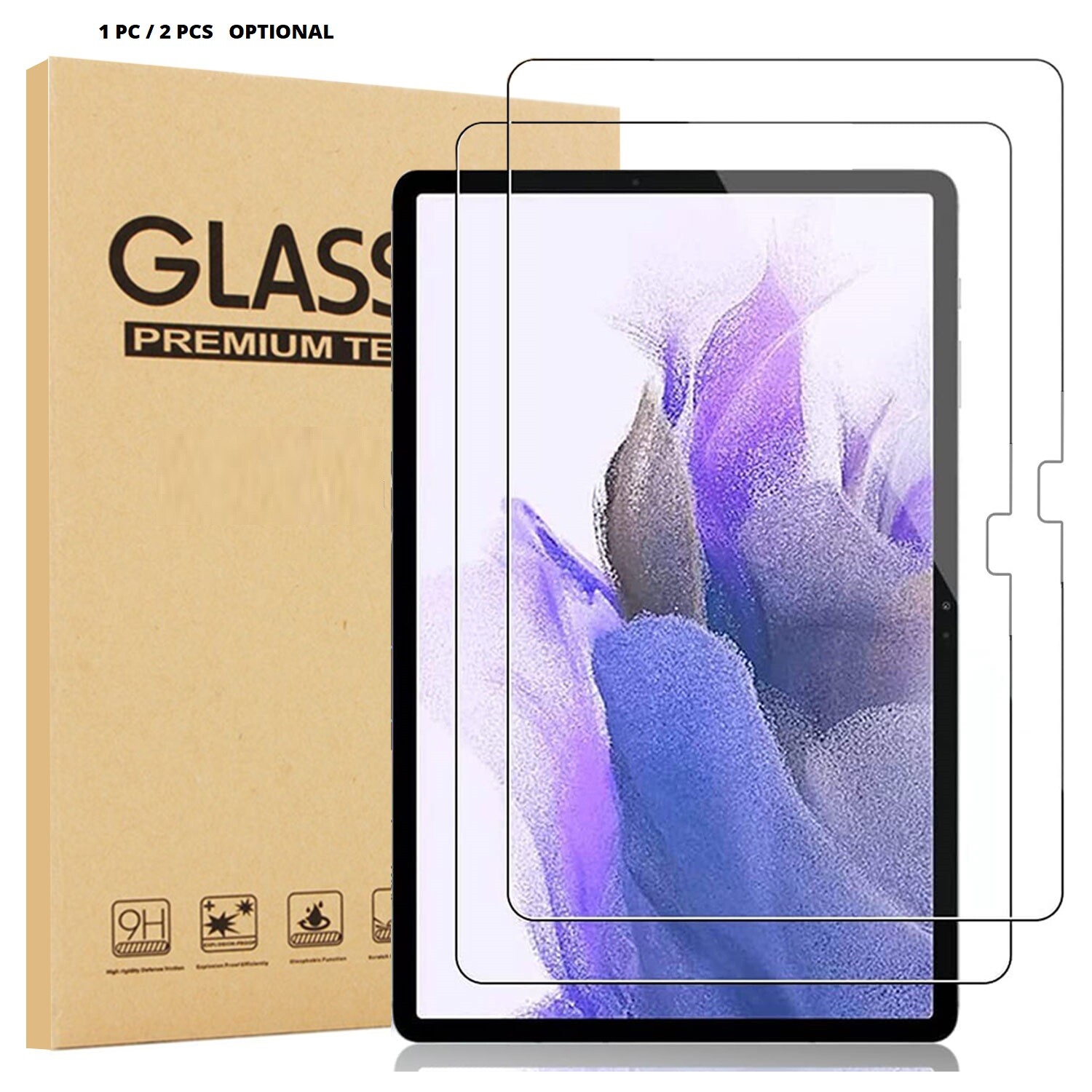 Screen Protector For Samsung Galaxy Tab S9/S9 FE/S9 Plus/S9 Ultra Tempered Glass