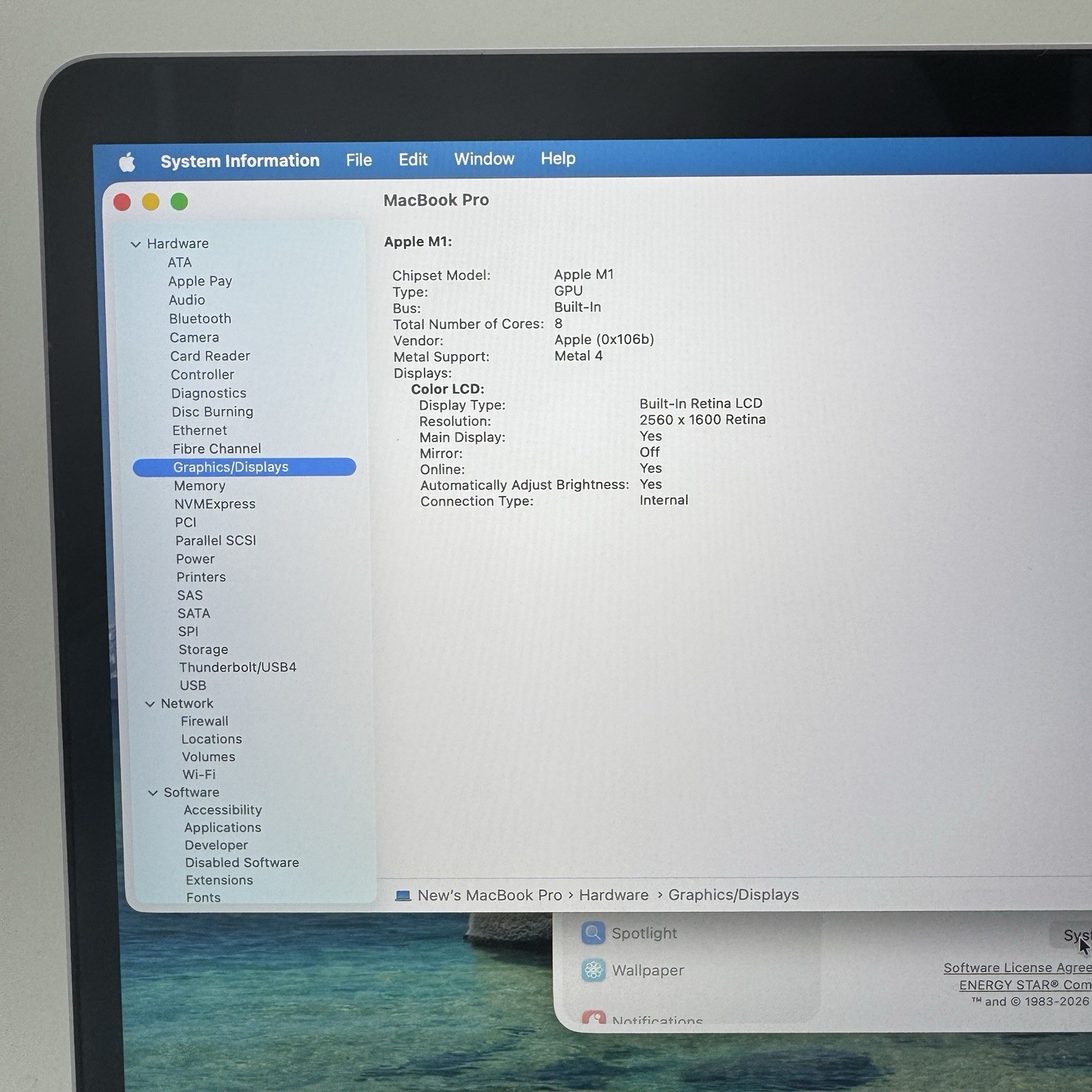 Apple MacBook Pro M1 2020 13″ Touch Bar A2338 | M1 8-Core | 8GB RAM | 256GB SSD