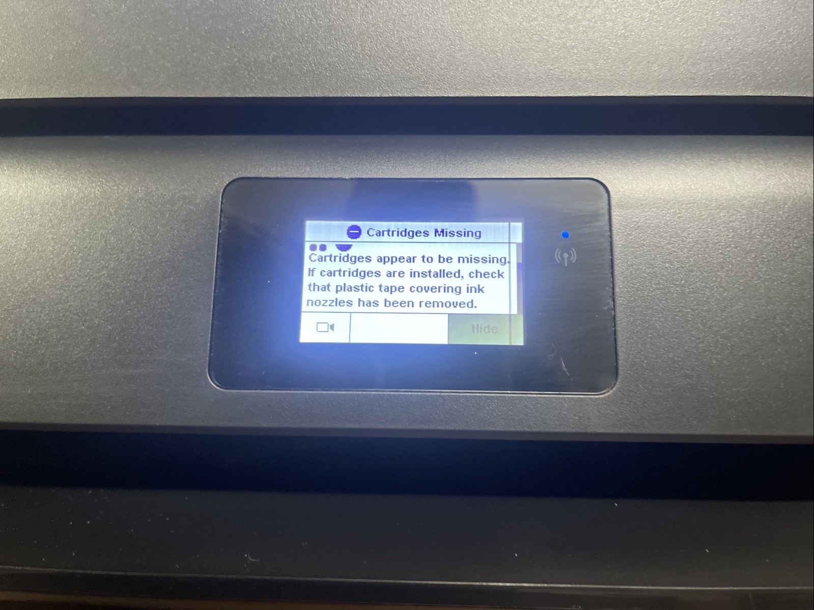 HP OfficeJet 5255 Color Inkjet Printer NO INK All-In-One Scan Copy Fax Wi-Fi