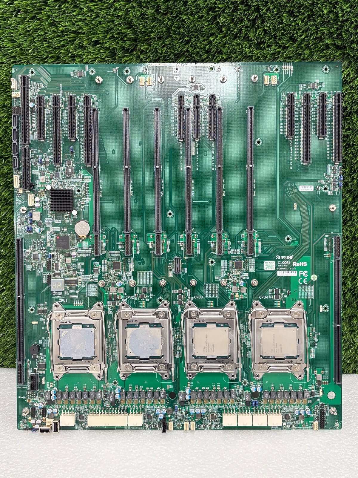 Supermicro X10QBi Quad CPU Socket R1 (LGA 2011) Motherboard w 4x Intel E7-4850