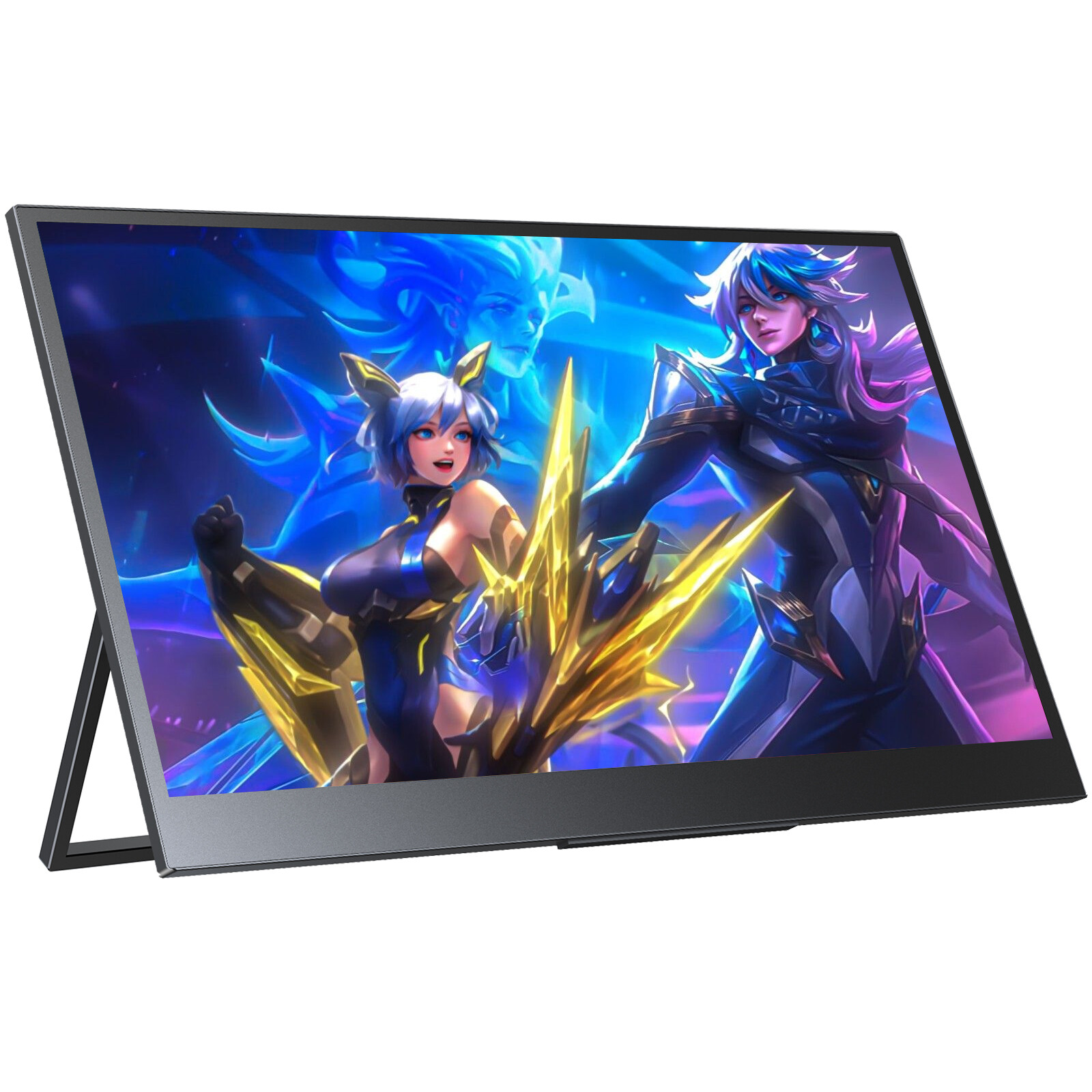 UPERFECT 16″ 2K Portable Monitor Freestanding Monitor Display Screen w/Bracket