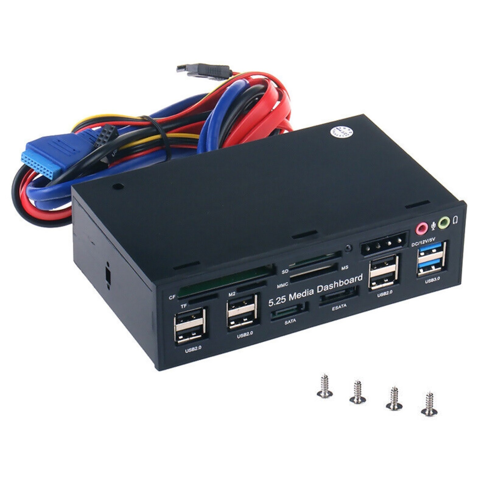 5.25in Computer Multi-function Dashboard Media Front Panel Speed USB Card Reader