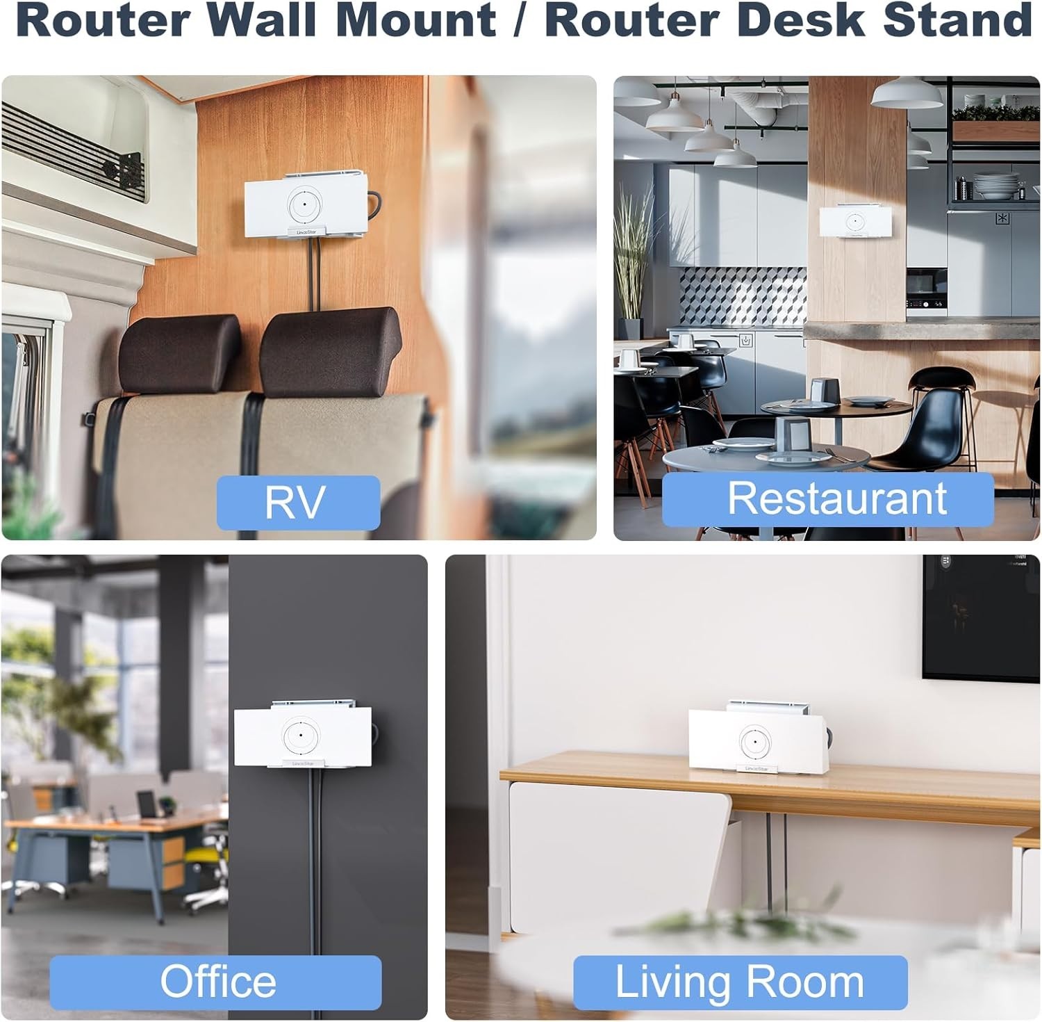 Starlink Gen 3 Router Mount 2-in-1 Wall & Desk Mount for Starlink V3/4X Power…