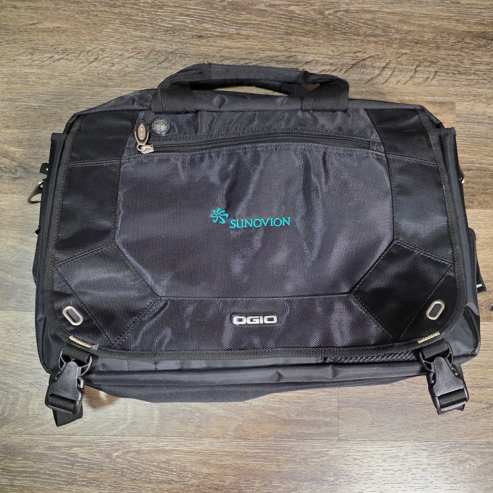 OGIO Unisex OS Laptop Messenger Bag Black Sunovion Corporate Travel Briefcase