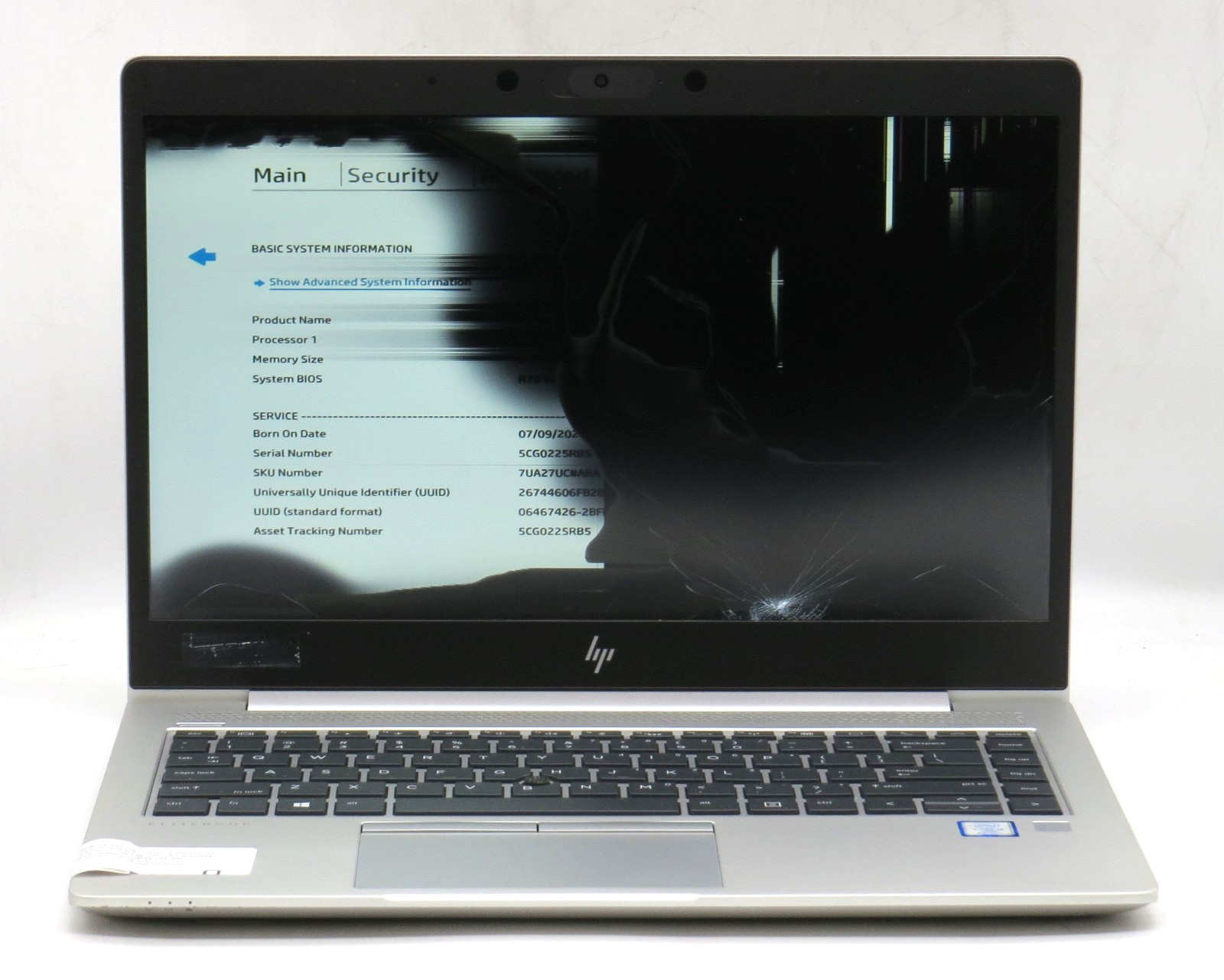 HP EliteBook 840 G6 i5-8365U @ 1.6 GHz 8GB RAM 256GB SSD No OS *READ