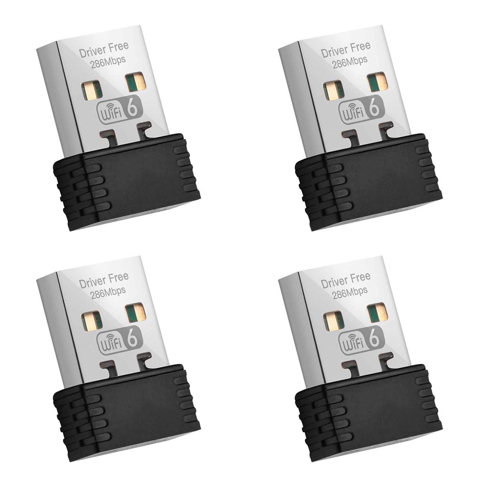 4X WiFi 6 Adapter AX286 802.11Ax 2.4GHz, Free Driver, USB Network6449