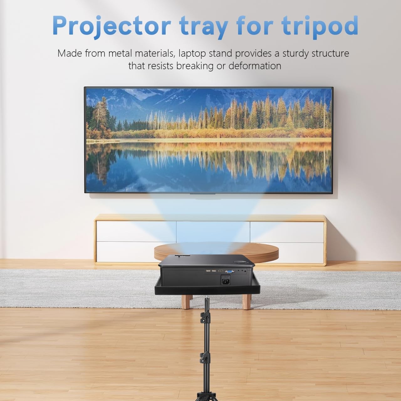Adjustable Tabletop Floor Laptop Projector Tripod Stand For Home Office Stage
