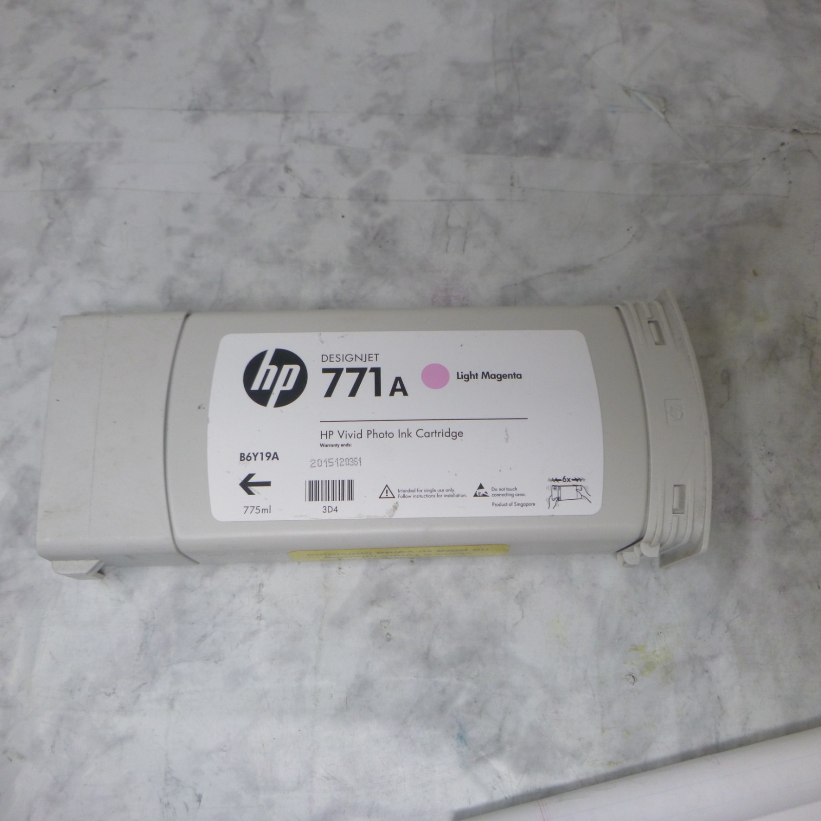 HP B6Y19A Genuine Ink Cartridge HP 771A Light Magenta NO Box