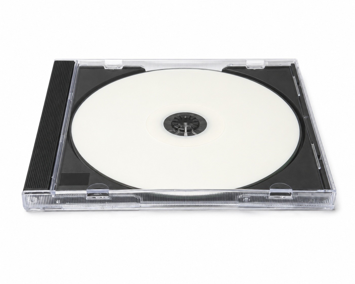 Standard 10.4mm CD Jewel Clear Case Single with Black Tray Assembled Storage LOT
