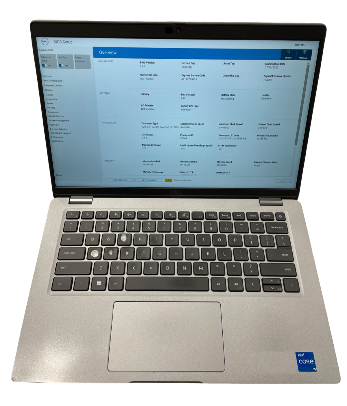 Dell Latitude 5430 14” FHD Intel i5-1245U 16GB RAM 512GB NVMe | Grade B #26