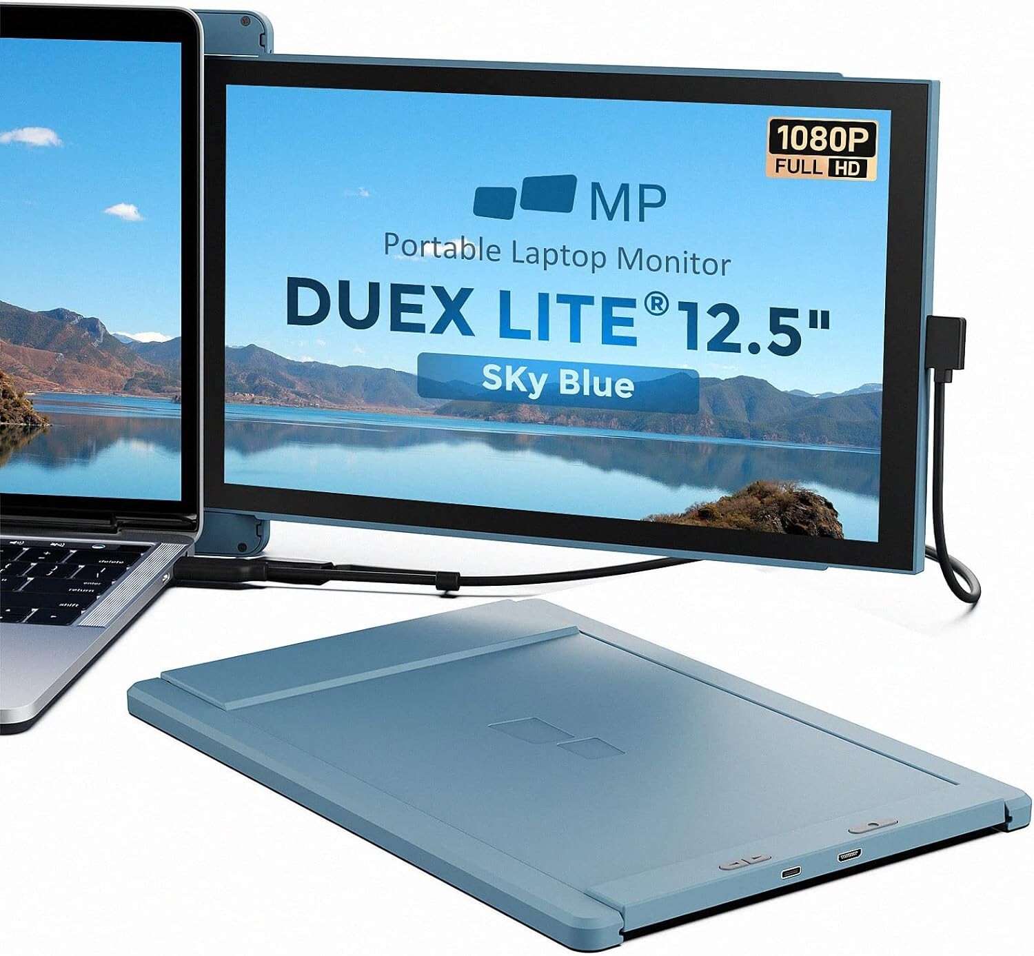 Mobile Pixels MPDUEXLITEBL-RB Duex Lite 12.5″ Monitor Sky Blue