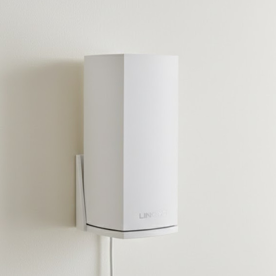 Linksys Atlas Pro 6 MX5500 Wall Mount Holder Space-Saving Vertical Bracket White