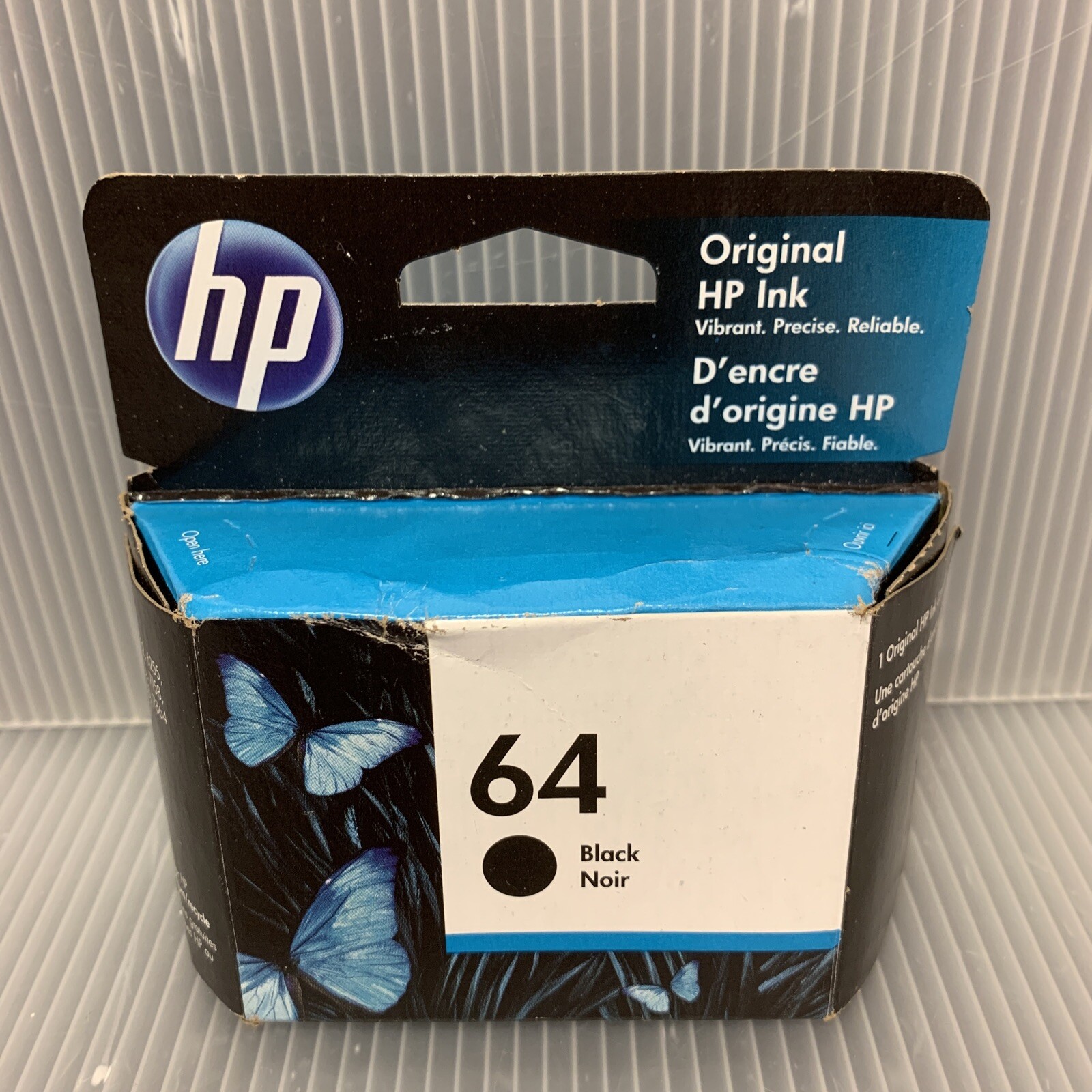 HP 64 Black Original Ink Cartridge, ~ 200 pages, N9J90AN#140 ~ NEW NOS EXP