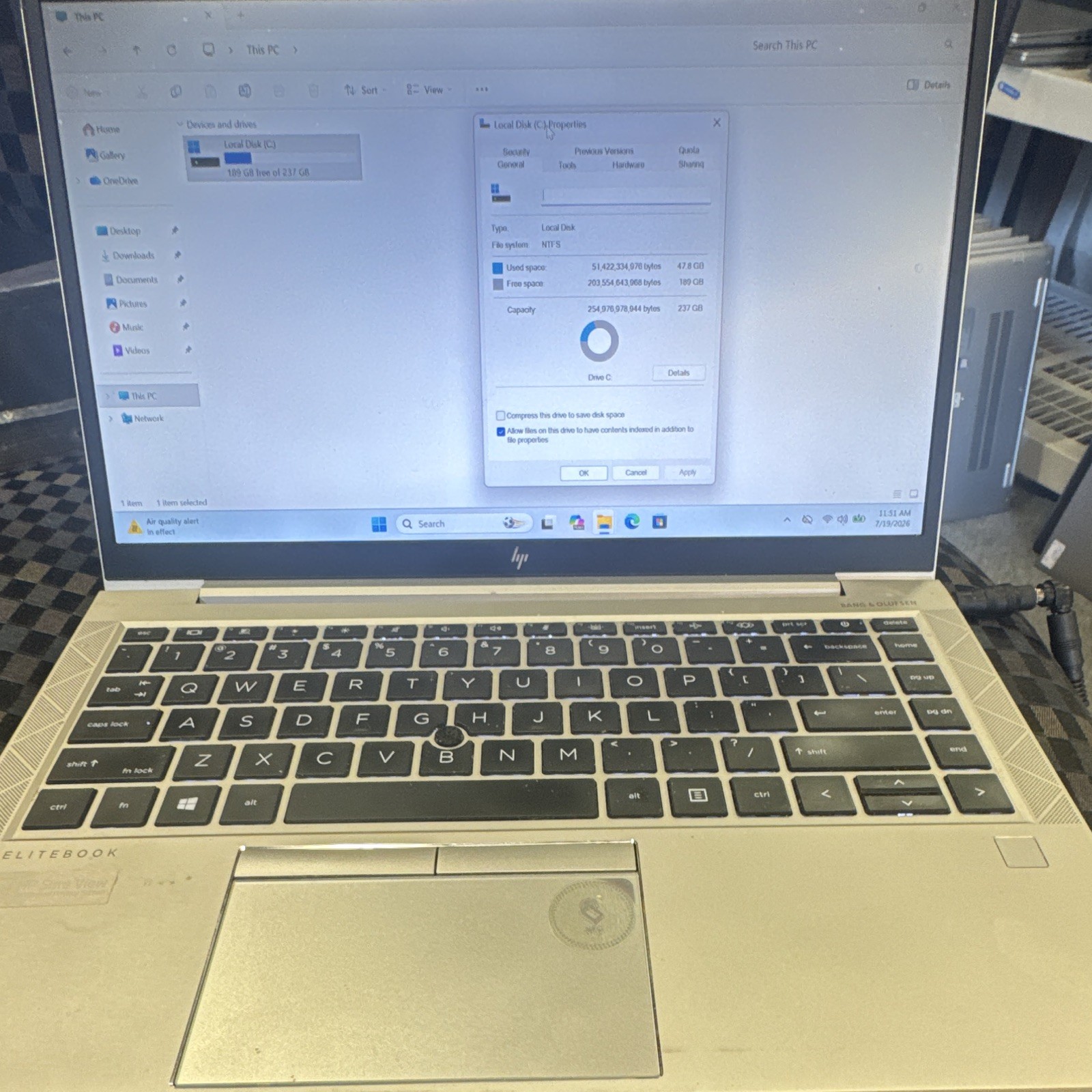 HP EliteBook 845 G7 14″ Ryzen 5 PRO 4650U 16GB 256GB SSD Win 11 Pro Silver