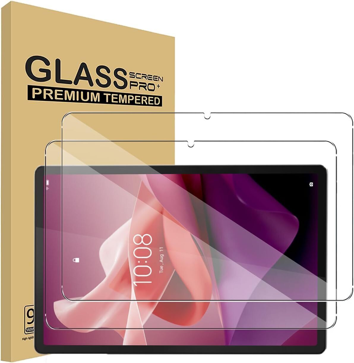 2Pcs for Lenovo Tab P12 12.7 in 2023 TB370F Screen Protector Tempered Glass Film