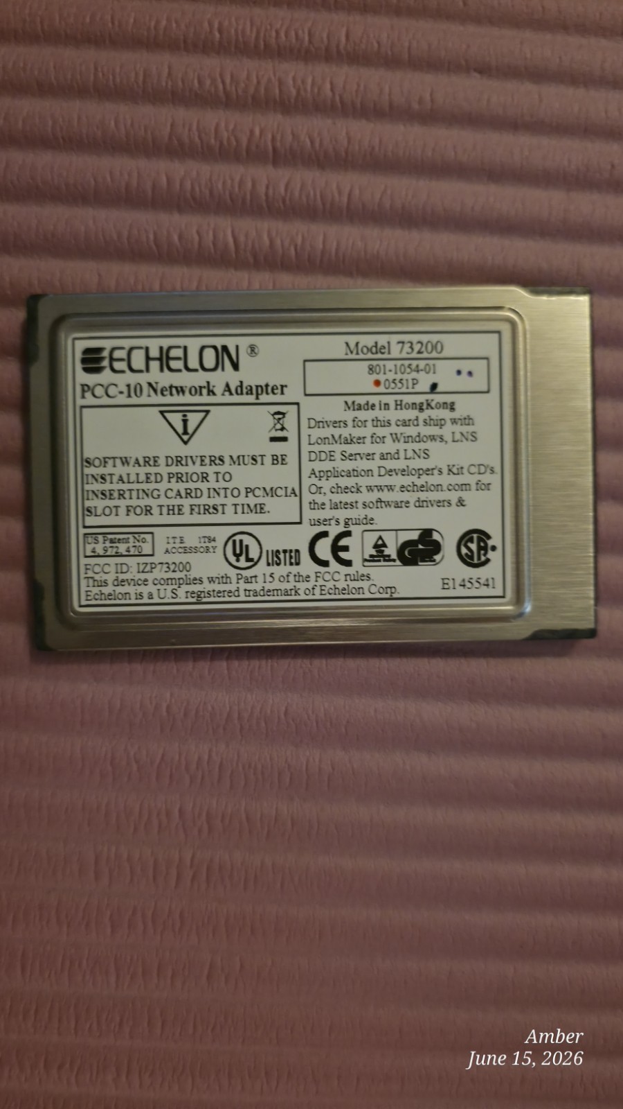 Echelon PCC-10 Adapter 73200 LonTalk.