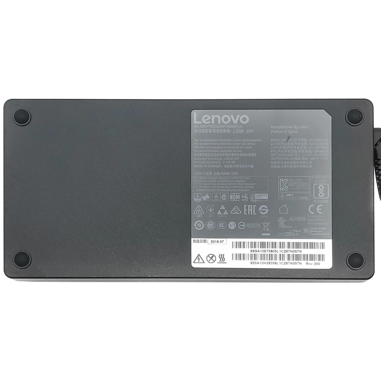 Genuine Lenovo AC/DC Adapter 230W for Ideapad Legion Y540 Y545 Y740 Y730 Charger