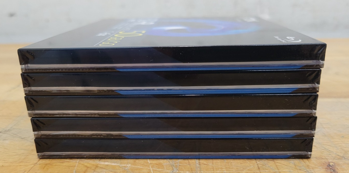 TDK Blu-Ray BD-R Discs 5 Pack – 1-6x 50GB Dual Layer Discs – Open Box