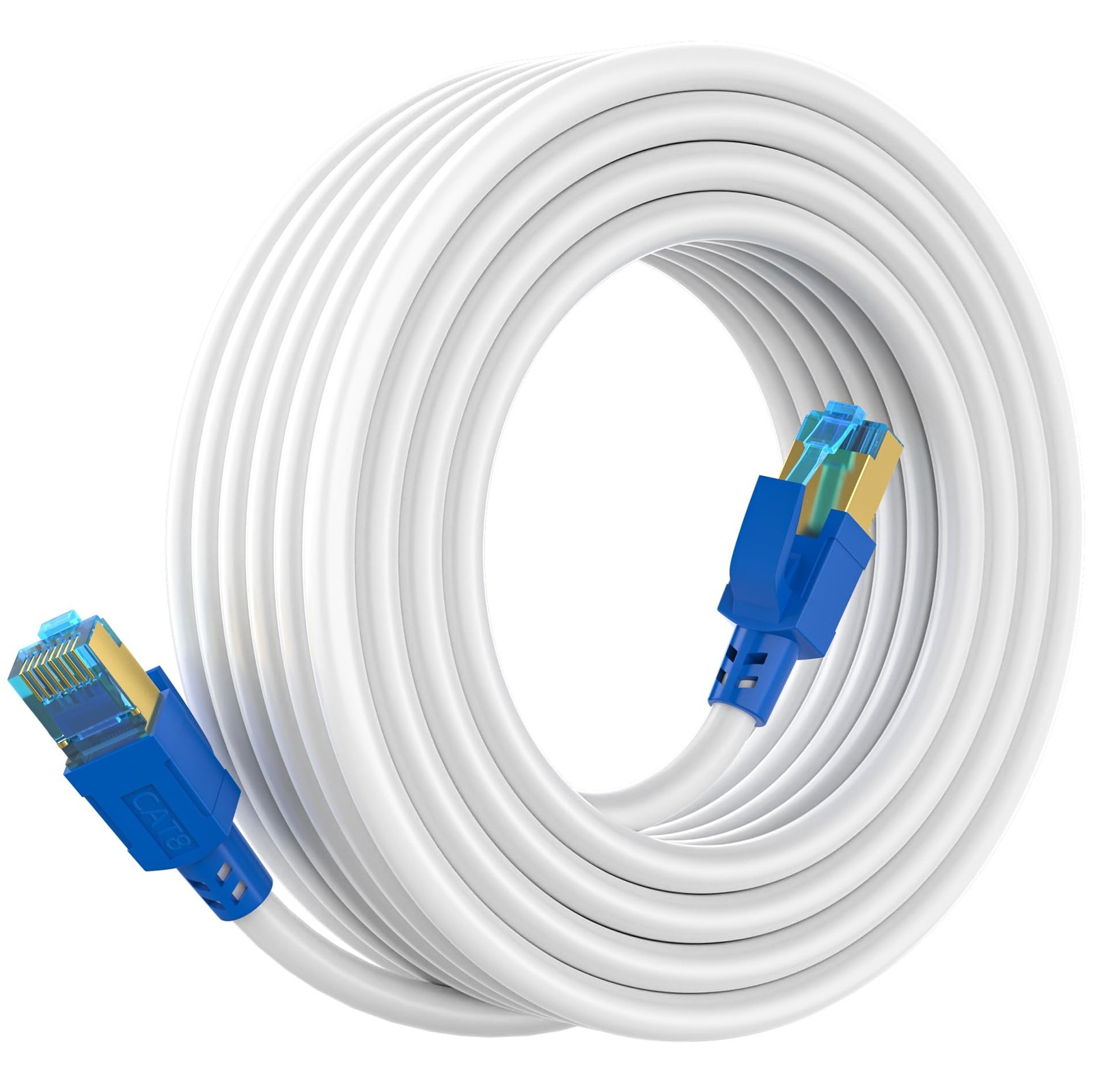Cat 8 Ethernet Cable 60 ft,Outdoor&Indoor,Heavy Duty Weatherproof 26AWG 40Gbp…
