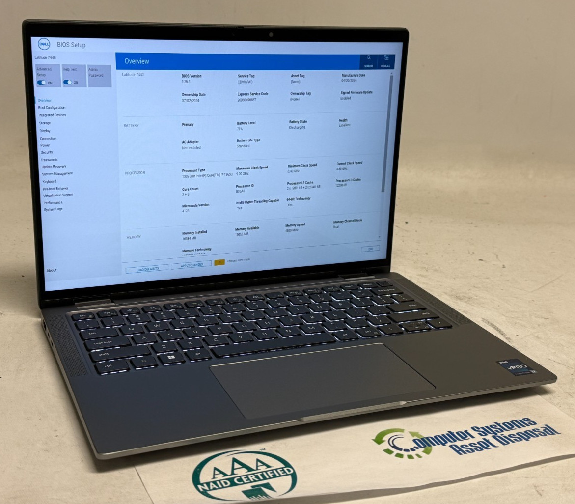 Dell Latitude 7440 14″ (i7-1365U 1.80GHz – 16GB RAM – 256GB SSD – Win11Home)*