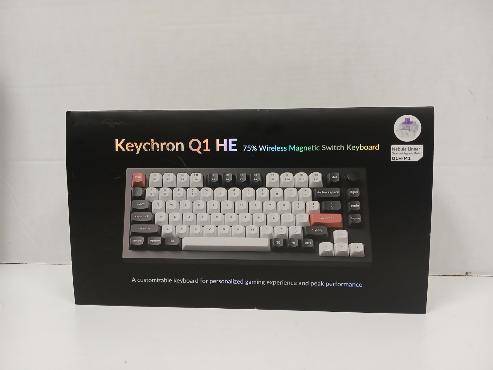 Keychron Q1 HE Wireless 75% RGB Magnetic Switch Keyboard, Black *NO DONGLE*