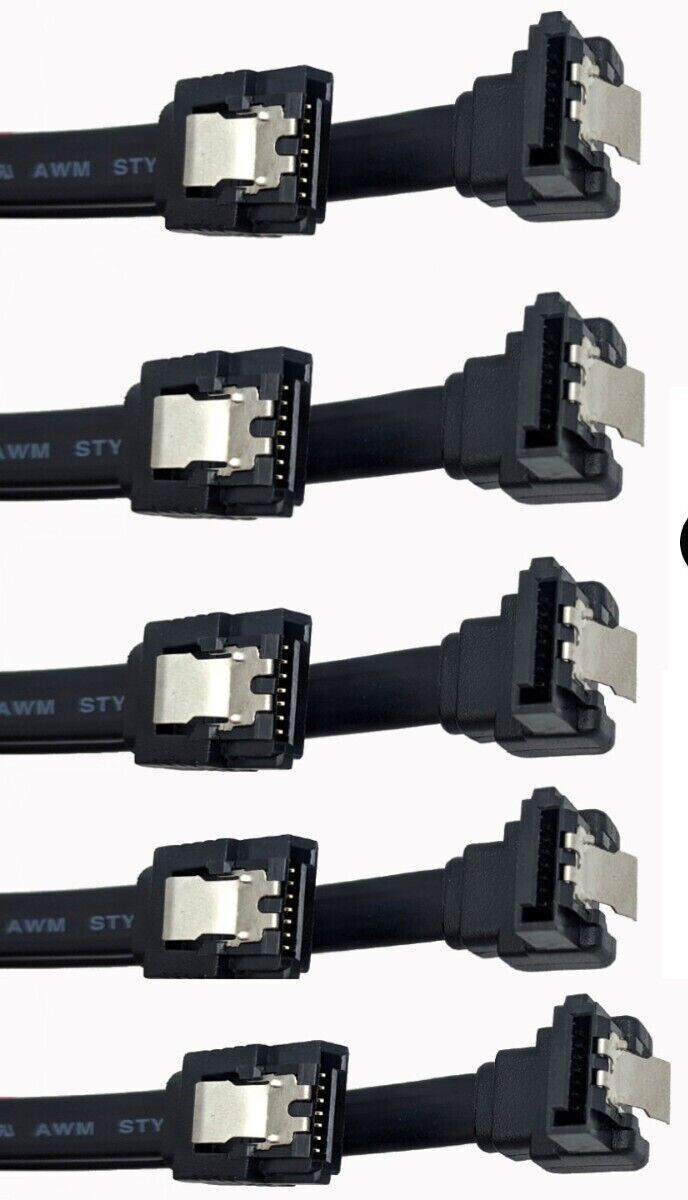 Lot 200 pcs: NEW 19″ Gigabyte SATA 3.0 6Gb/s 90 degree/Straight PC Data Cables