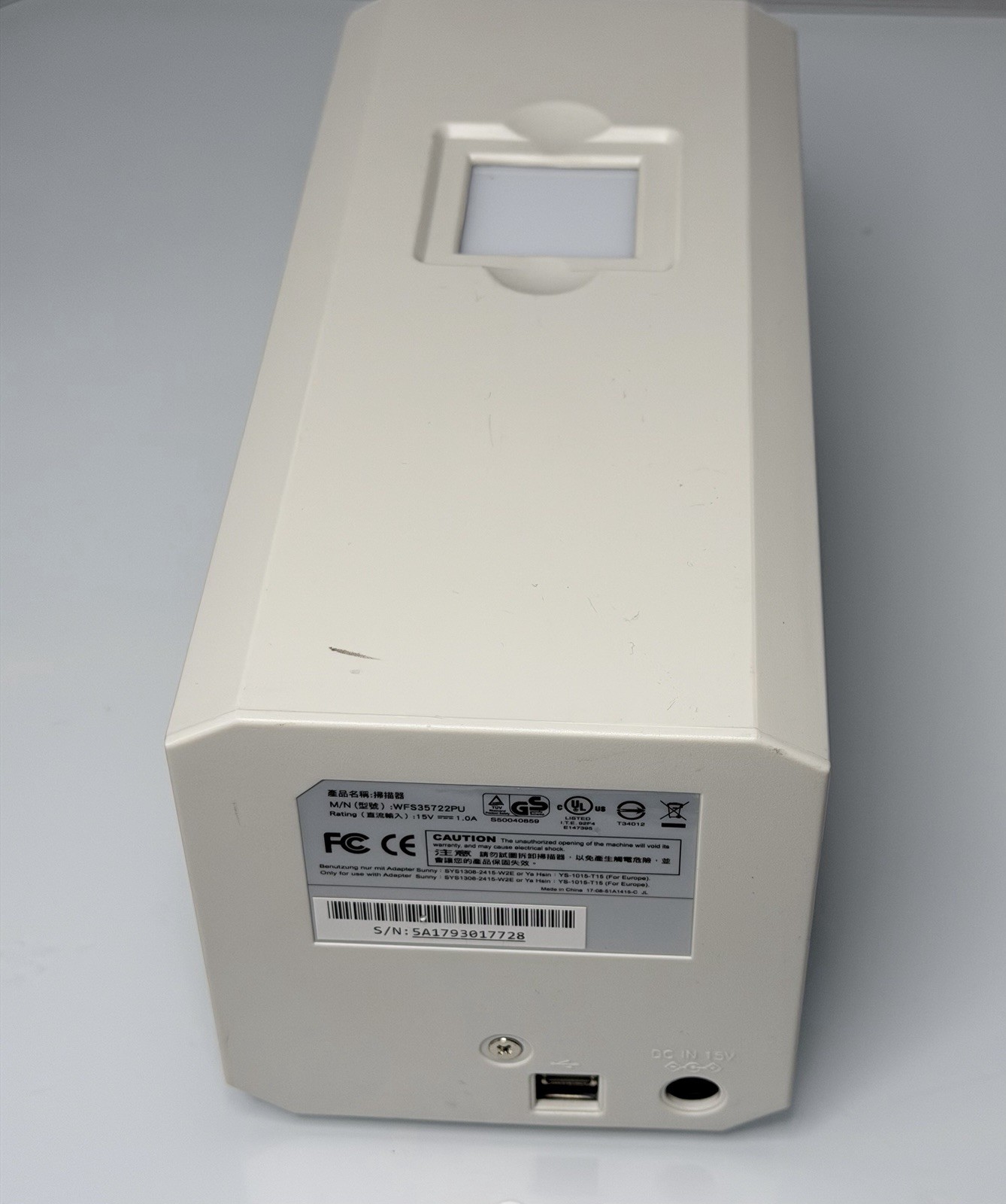 Plustek OpticFilm 7300 35mm Film Scanner w/ Power Supply & USB – No Slide Holder