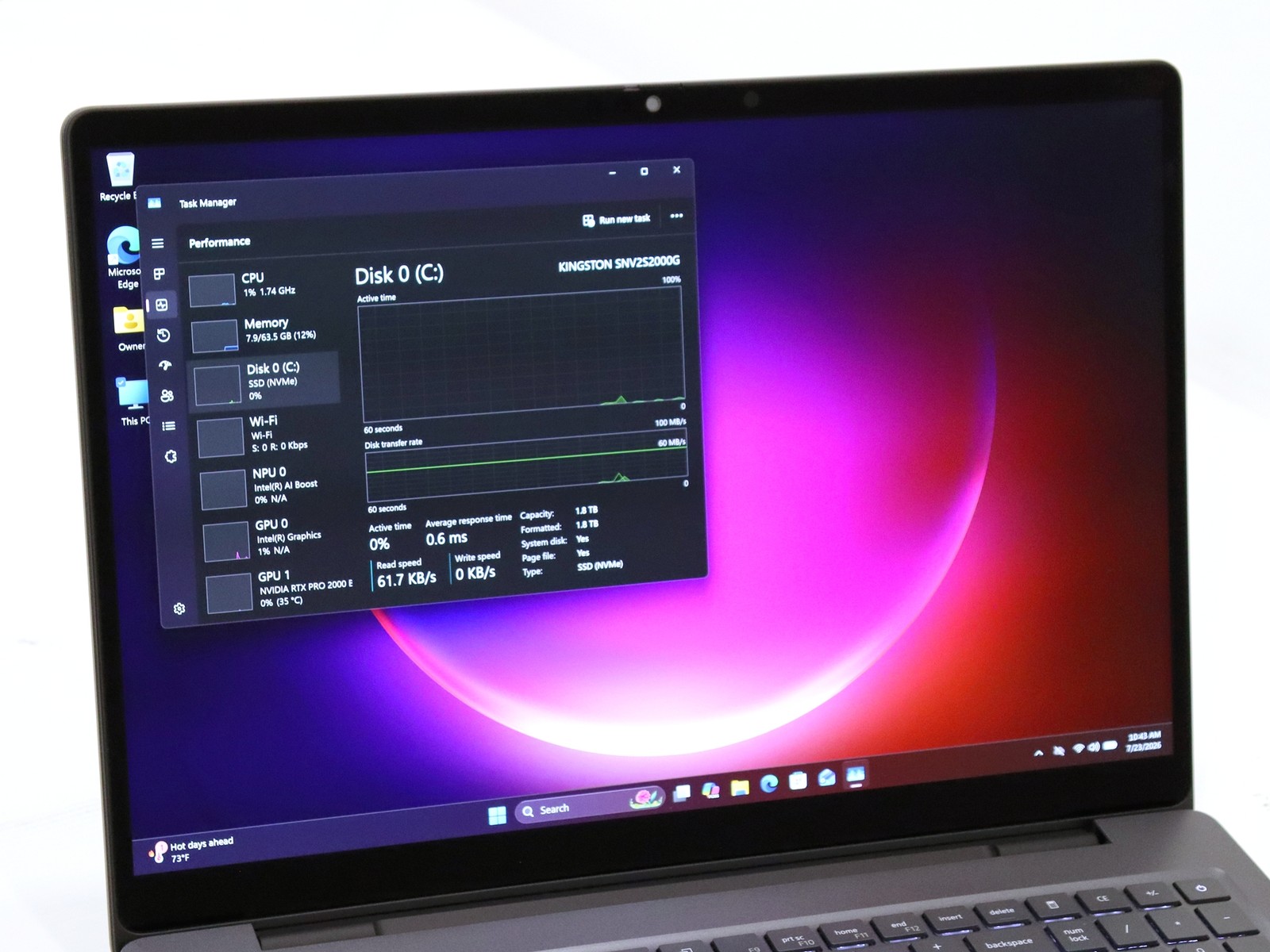 Dell Pro Max 16 Plus MB16250 16.0″ 4K Touch Ultra 9 285HX 64GB 2TB NVMe PRO 2000