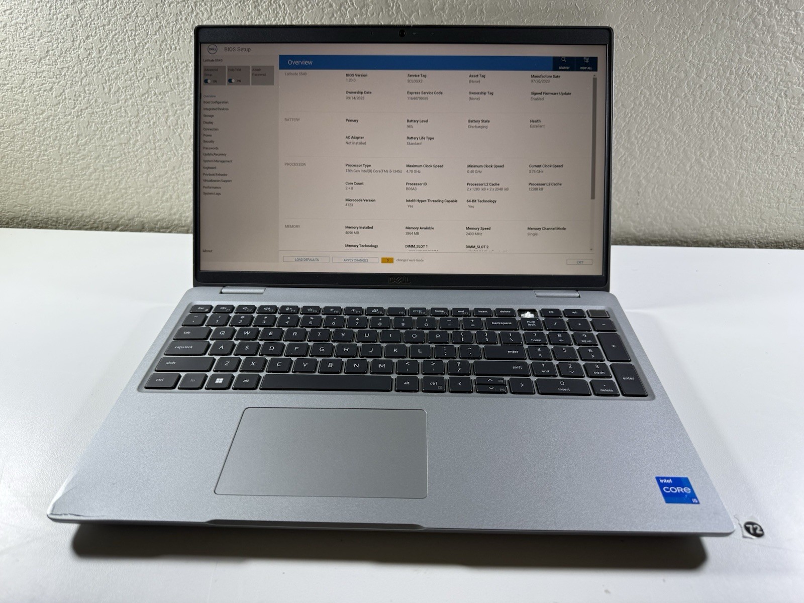 Dell 14″ Latitude 5440 Laptop i5-1345U 10-core 4GB Ram No SSD WiFi 6E No OS
