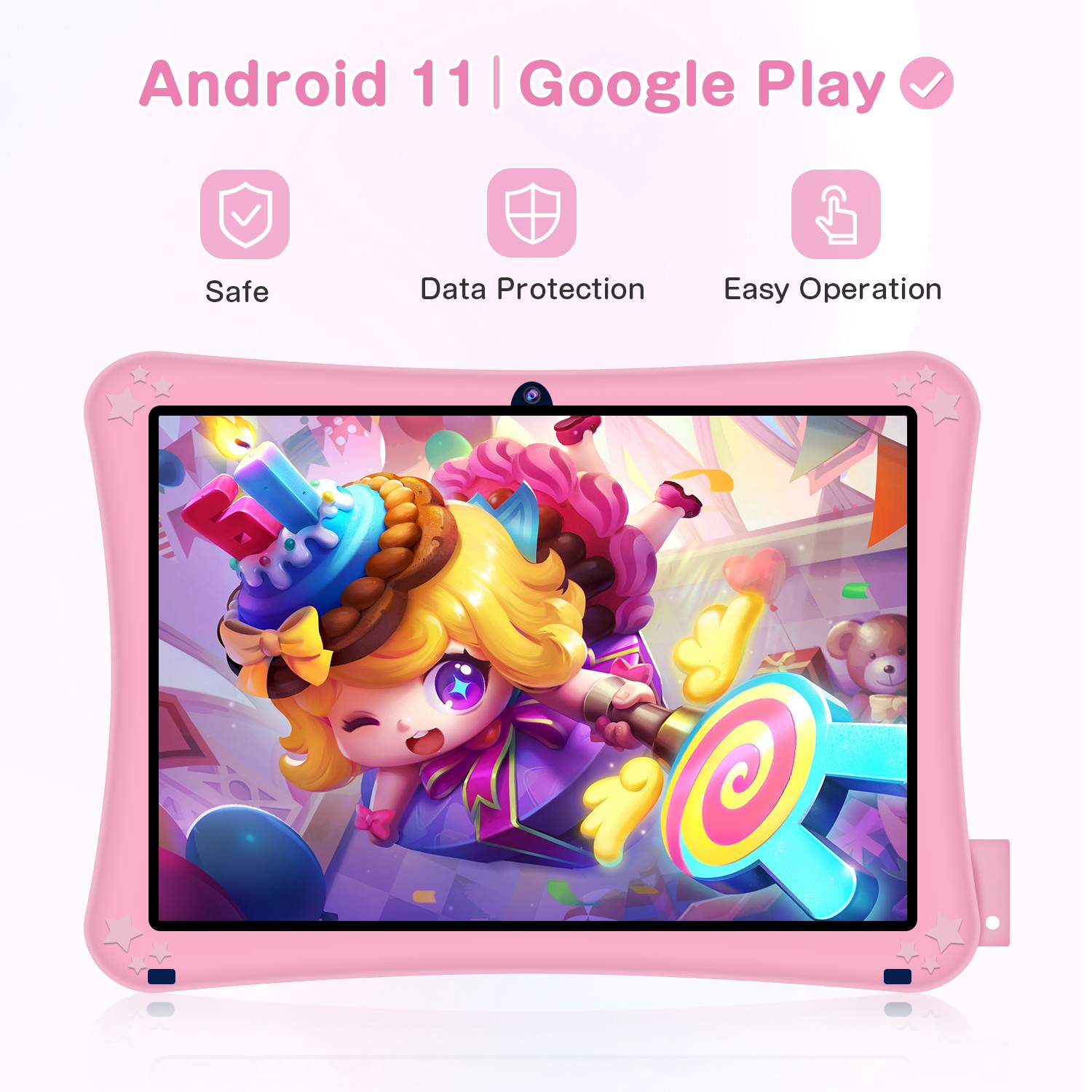 Android Tablets 7 inch Kids Tablet 32GB Bluetooth WiFi Dual Camera Education PAD