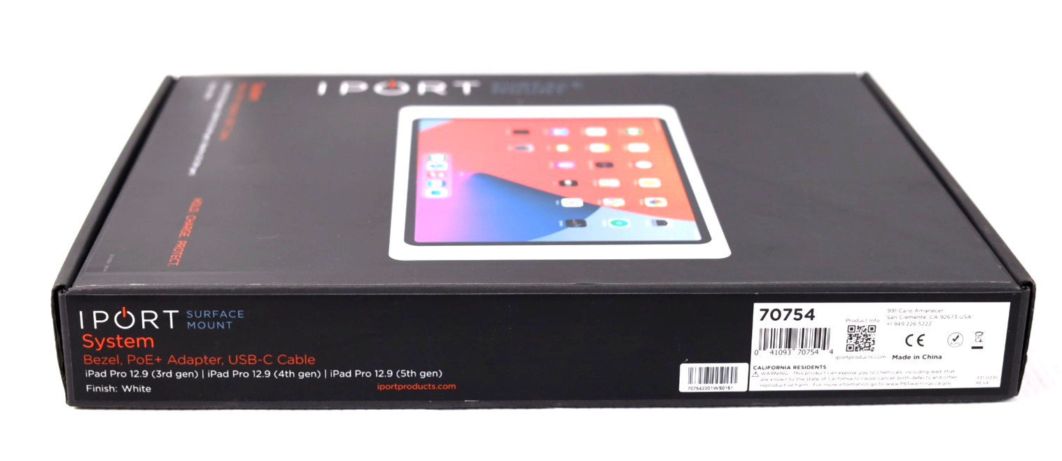 New iPort 70754 Surface Mount For iPad Pro 12.9” (White) w146