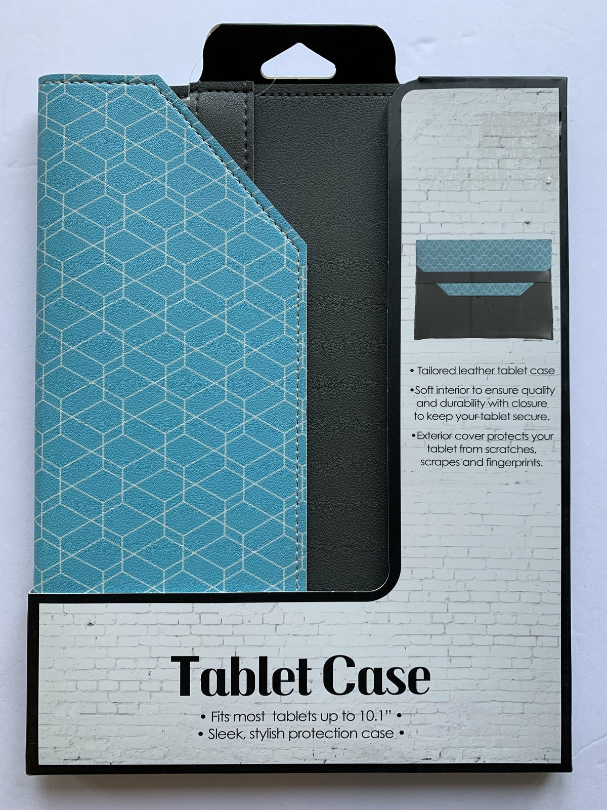 Tablet Case Fits Up To 10.1” Sleek Stylish Protection Blue Grey Tailored Leather