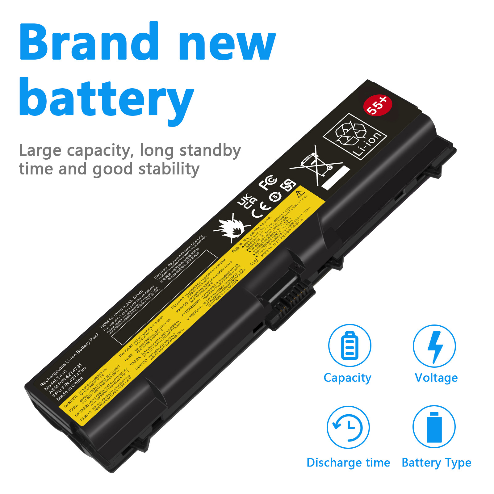 42T4791 Battery For Lenovo ThinkPad E420 E520 T510 T520 W510 W520 SL410k SL510