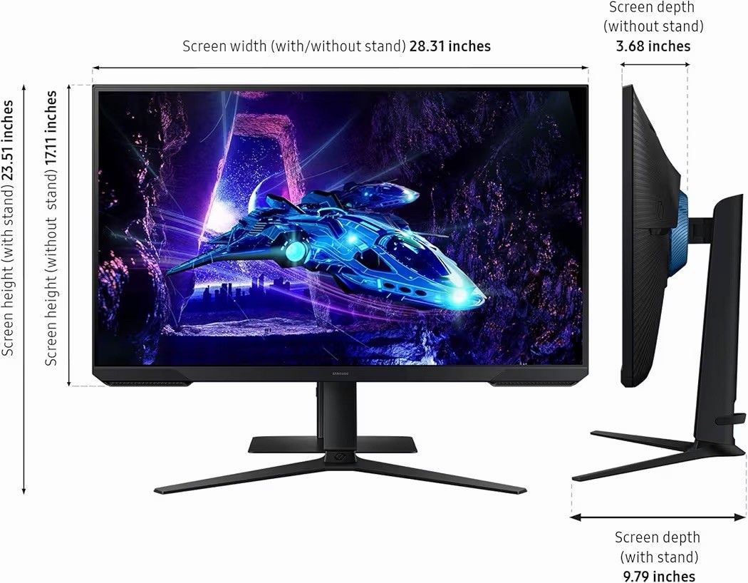 Samsung 32-Inch Odyssey G3 (G30D) FHD Gaming Monitor, 1ms, 180Hz, AMD FreeSync